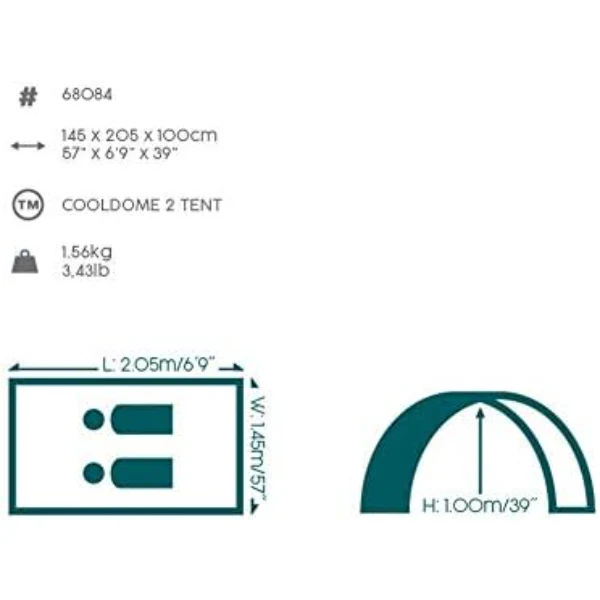 Bestway 2 Person Dome Tent - Image 10