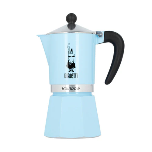 Bialetti Rainbow Blue Coffee Maker - 6 Cup
