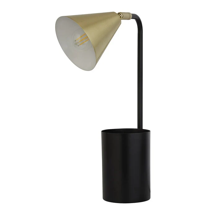Black & Brass Storage Desk Lamp - Image 2