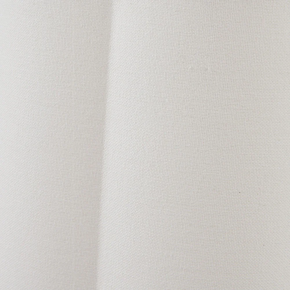 Bloom 30cm White Handloom Scalloped Cylinder Lampshade - Image 4