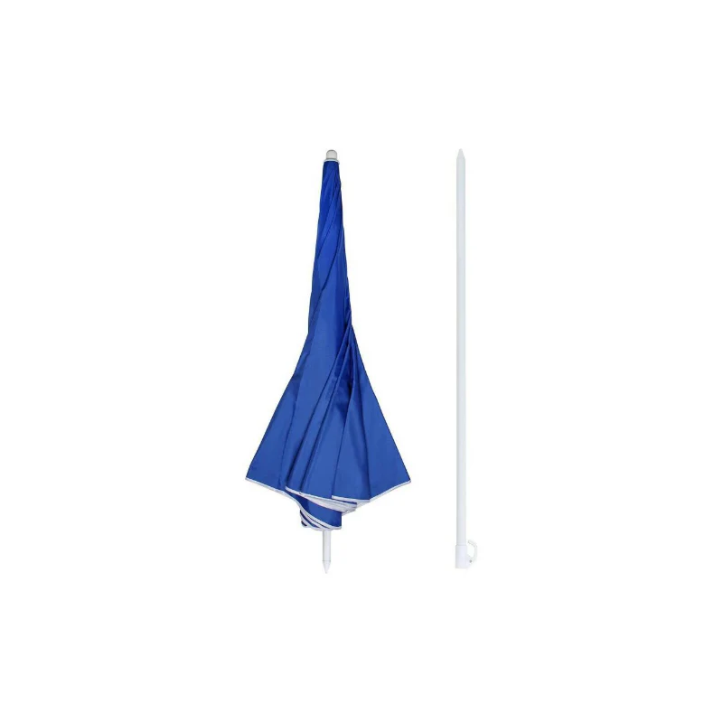 Blue Polyester 1.6m Beach Umbrella - Image 2