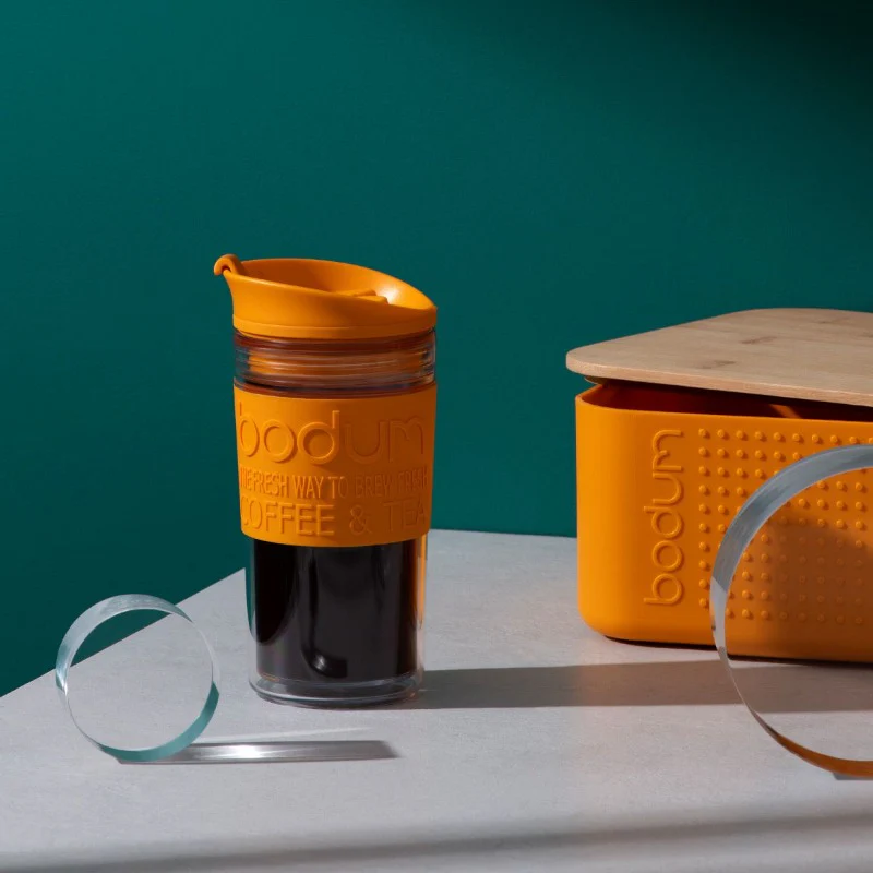 Bodum Insulated Travel Mug Vacuum 12oz Orange - Image 2