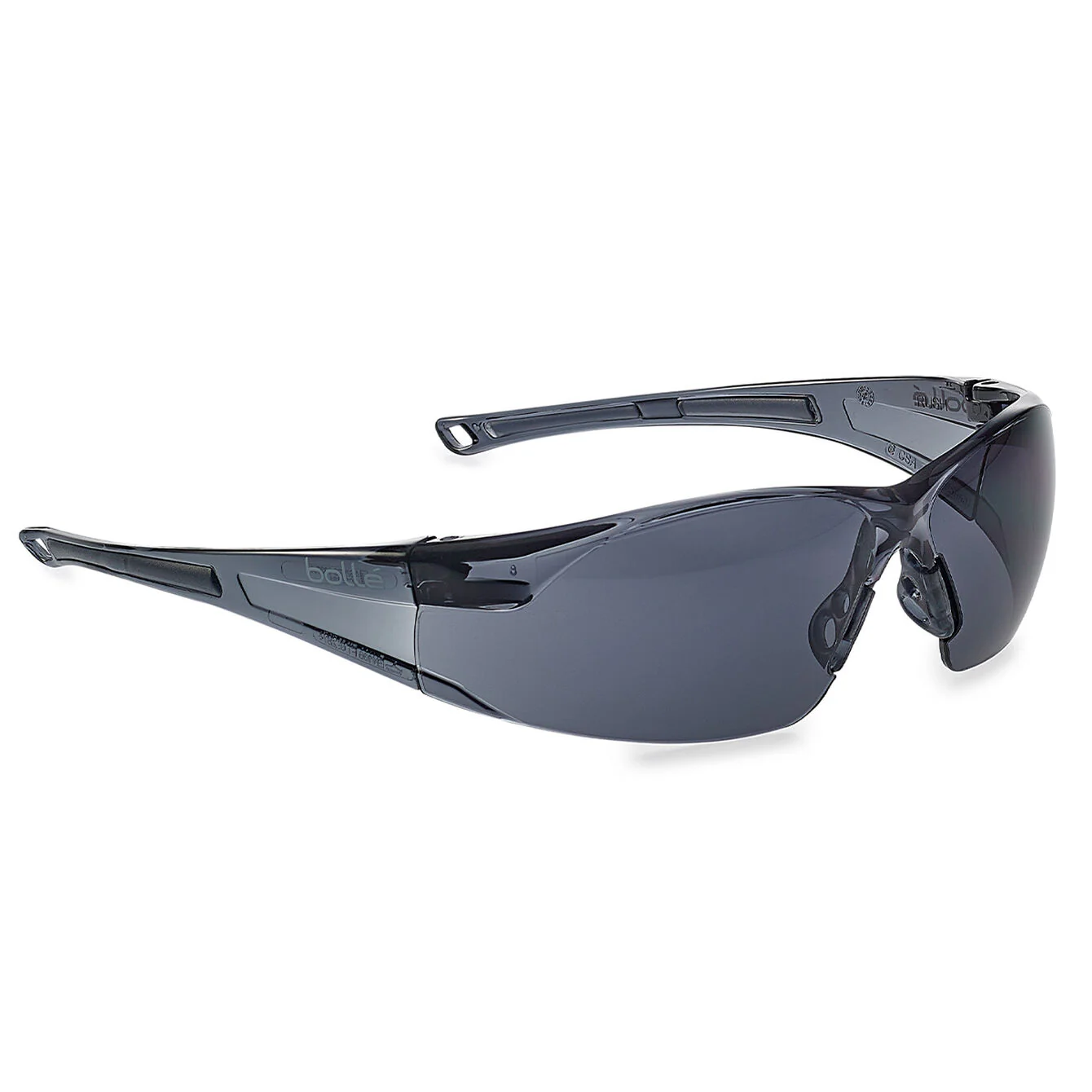 Bolle Rush Rimless Safety Glasses - Smoke
