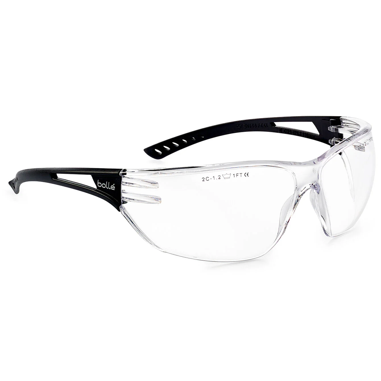 Bolle Slam Rimless Safety Glasses - Clear