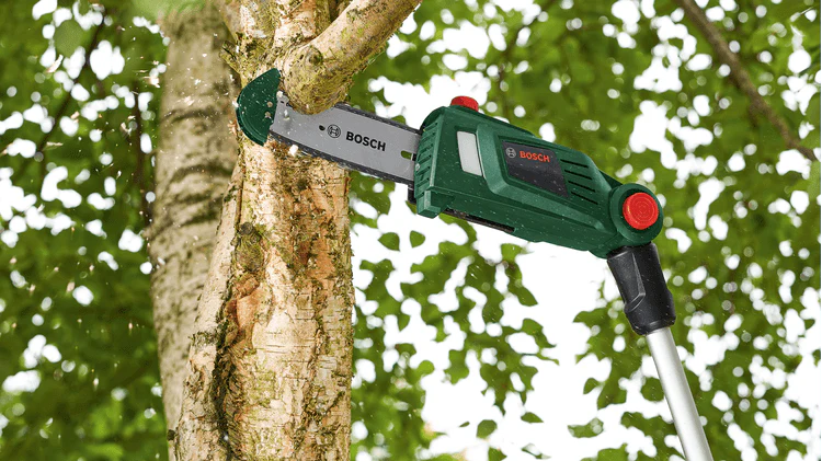 Bosch Universal Chain Pole 18v Long Reach Telescopic Chainsaw Tree Pruner 1 x 2.5Ah - Image 2