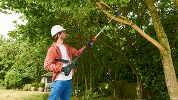 Bosch Universal Chain Pole 18v Long Reach Telescopic Chainsaw Tree Pruner 1 x 2.5Ah - Image 4