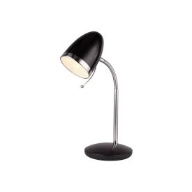 BOSTON BLACK & CHROME TASK LAMP