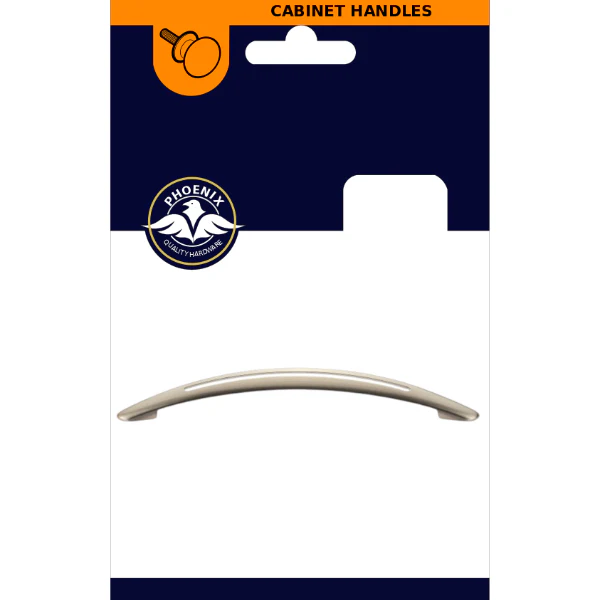 Bow Handle Satin Nickle 128mm