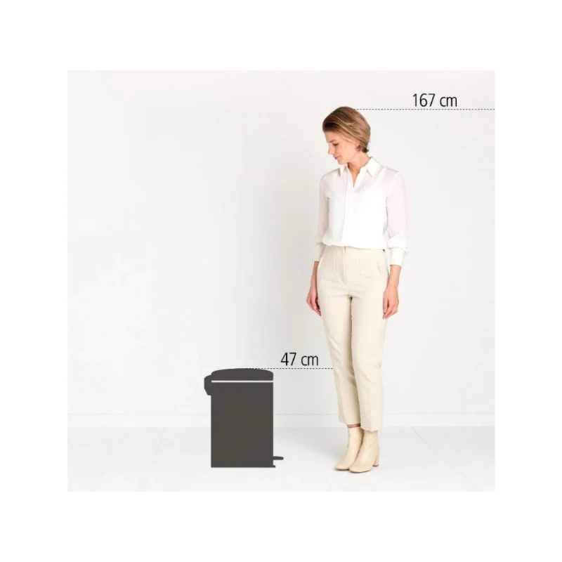 Brabantia 20L Pedal Bin Newicon | Platinum - Image 5