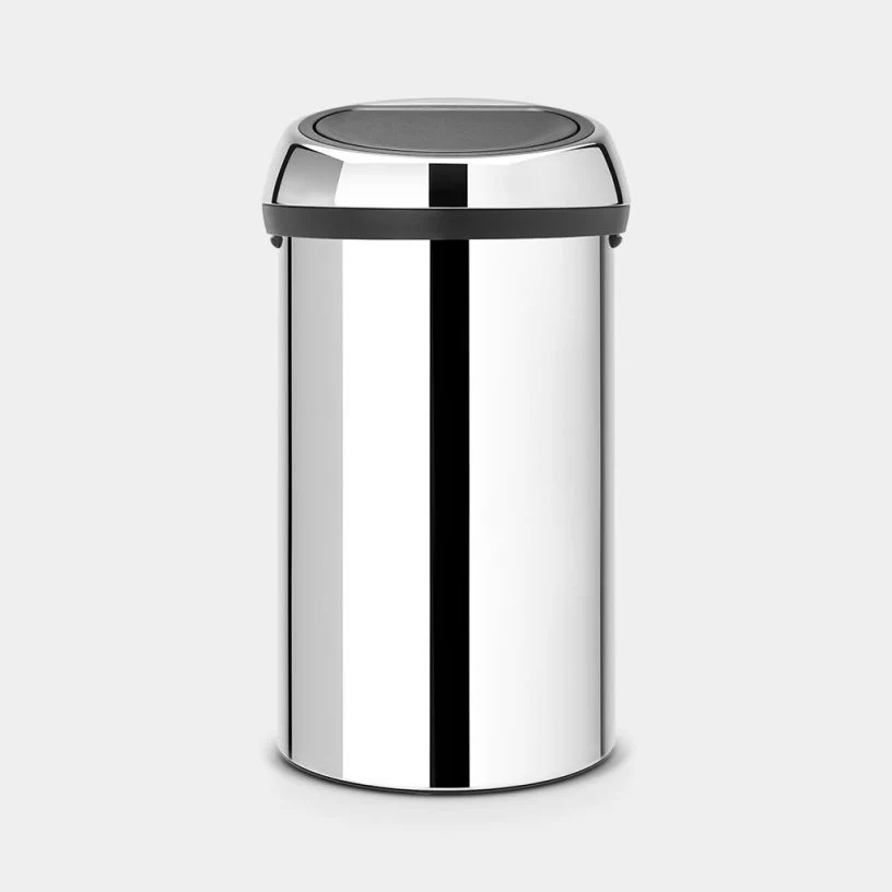 Brabantia TOUCH BIN 60 litre Brilliant Steel