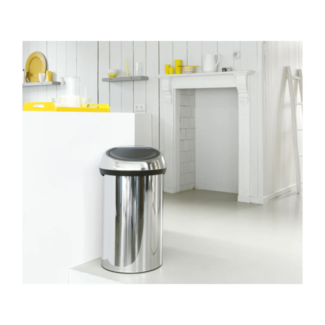 Brabantia TOUCH BIN 60 litre Brilliant Steel - Image 4
