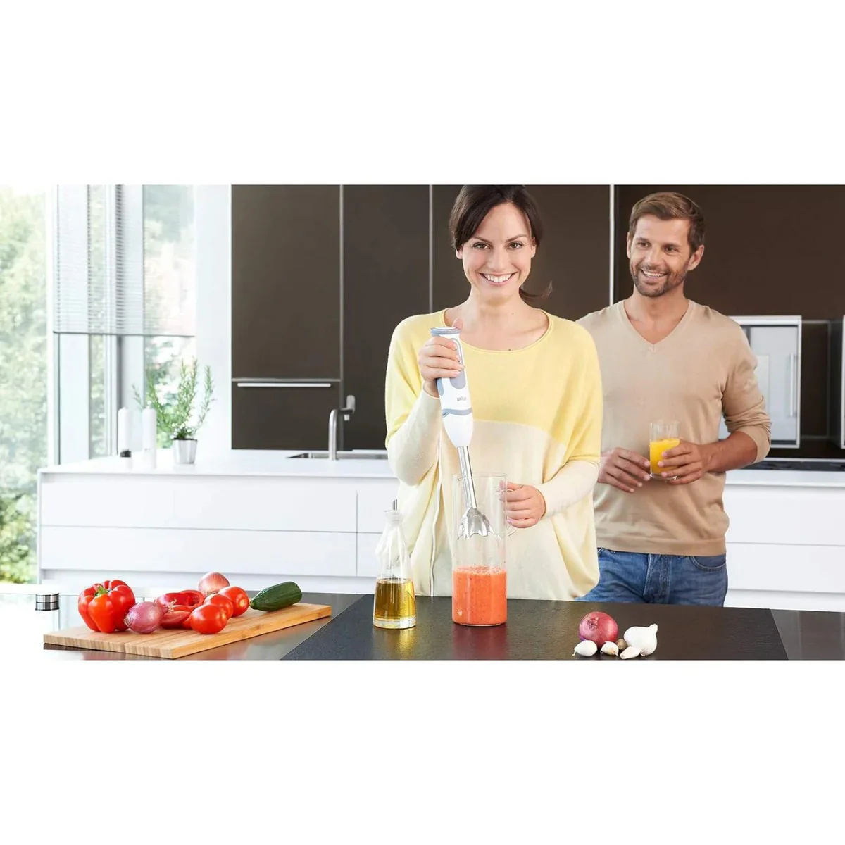 Braun Multi Quick MQ5200 Hand Blender 1000W , 21 Speeds - White/Grey - Image 3