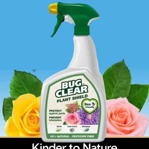 Bug Clear Plant Shield Spray Pesticide Free Bug Killer Blackfly Whitefly 800ml - Image 2