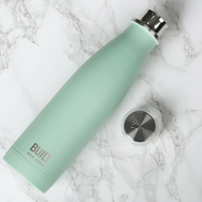 BUILT 480ml Double Walled Stainless Steel Water Bottle Mint - Image 3