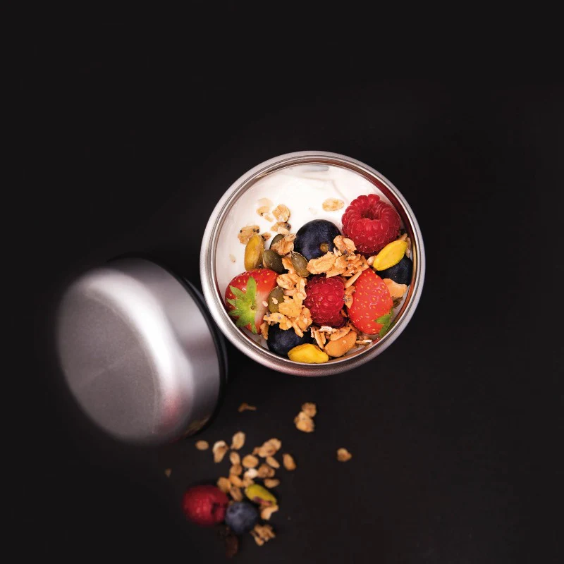 Built 490ml Silver Food Flask - Image 3
