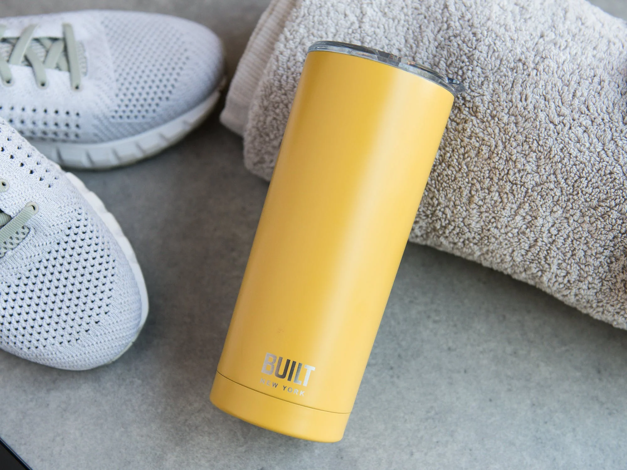 Built 590ml Double Walled Stainless Steel Travel Mug Mustard - Image 2