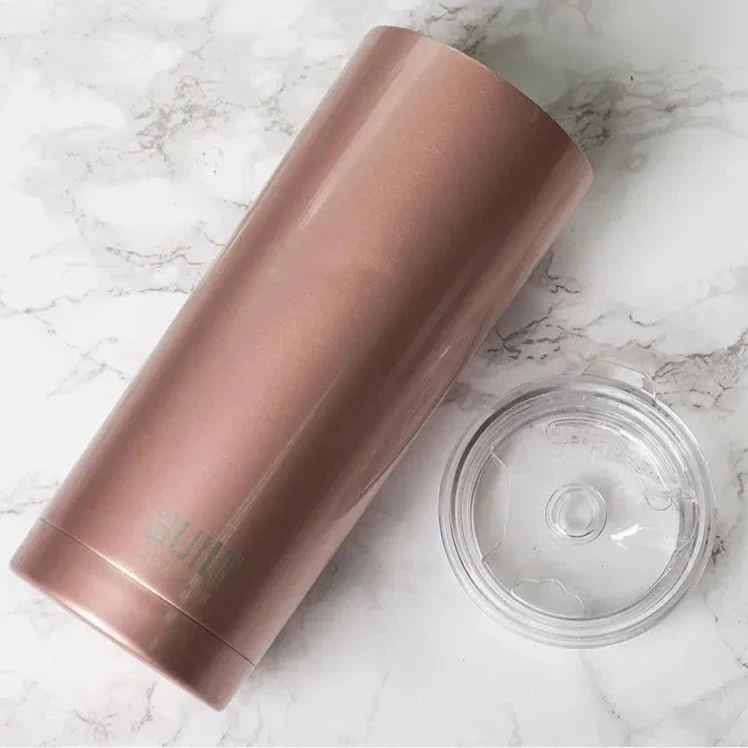Built 590ml Double Walled Stainless Steel Travel Mug Rose Gold - Image 2