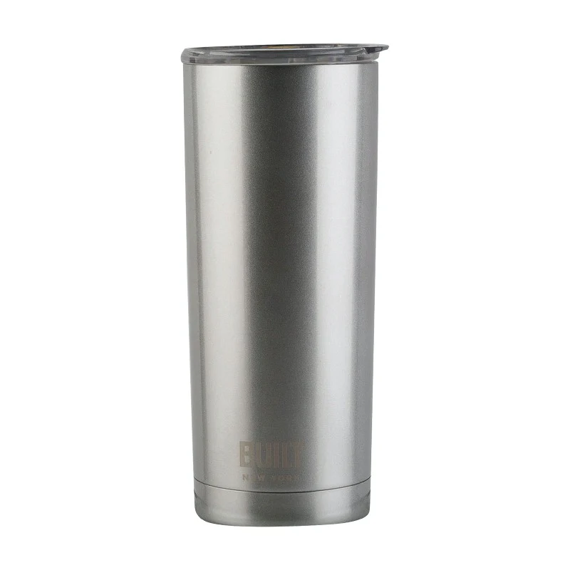 Built 590ml Double Walled Stainless Steel Travel Mug Silver - Image 2