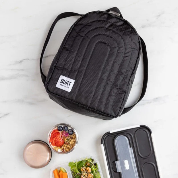 BUILT Puffer Insulated Backpack 7.2L - Black - Image 3