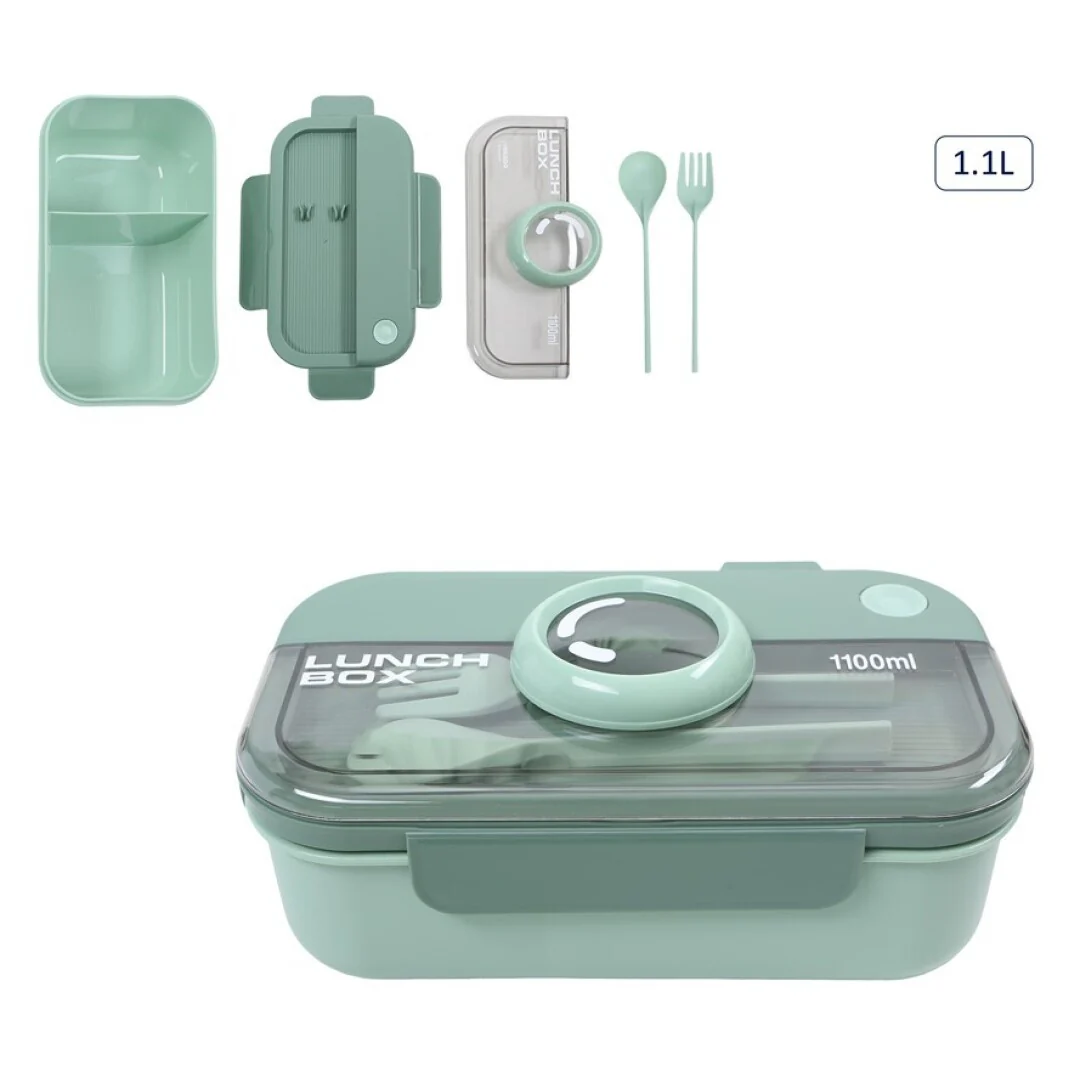 Camping Lunch Box with Fork & Spoon