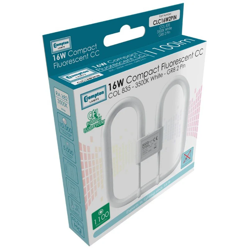 16W Compact Flourescent GR8 2 Pin Bulb - Image 2
