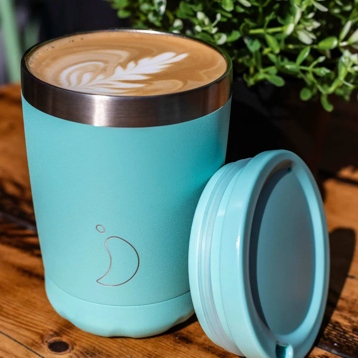 Chilly's 340ml Pastel Green Coffee Cup - Image 2