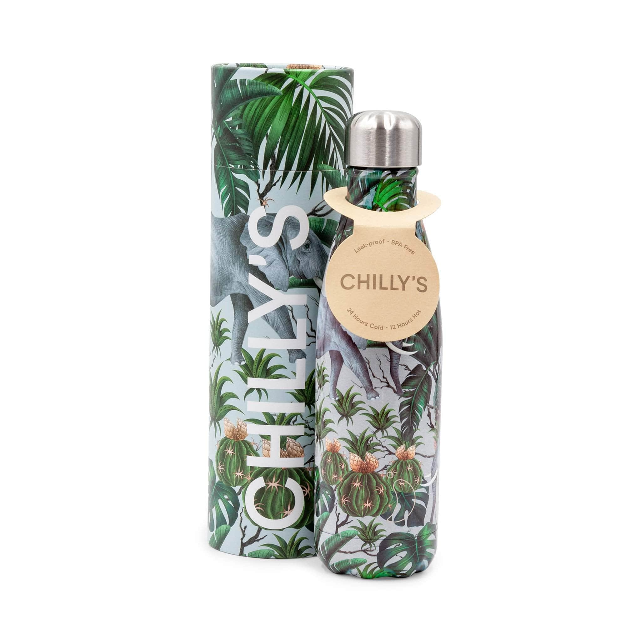 Chilly's 750ml Drinks Bottle Tropical Elephant - Image 2