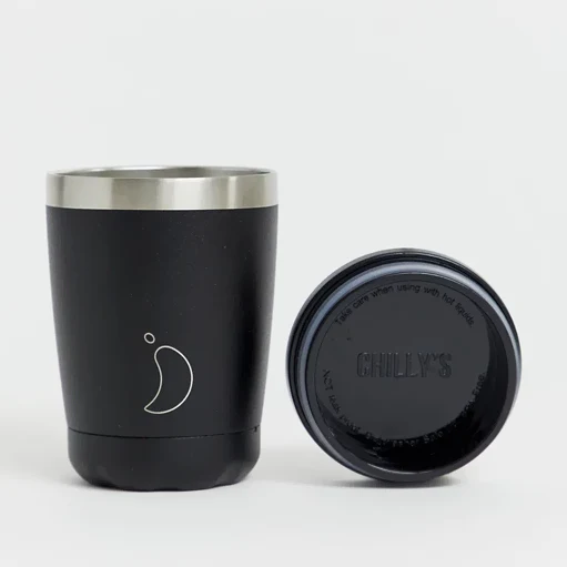 Chillys Coffee Cup Mono Black 340ml - Image 3
