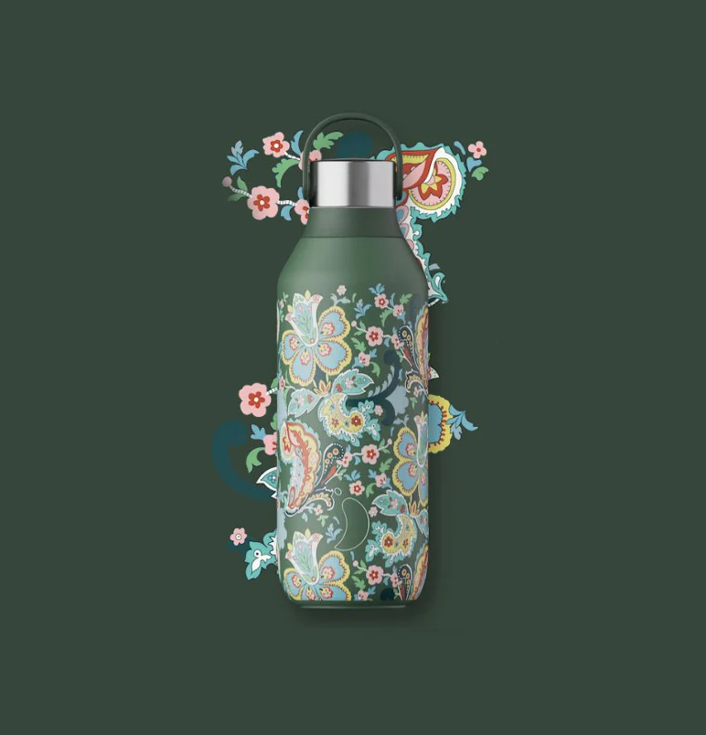 Chilly's Insulated Drinks Bottle 500ml - Liberty Paisley - Image 2