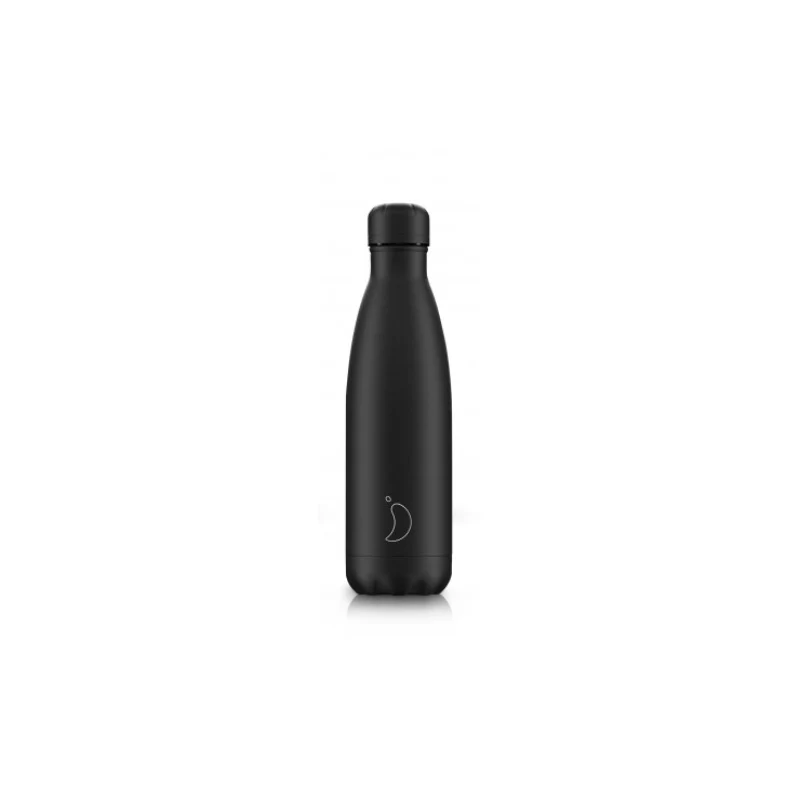 Chilly's Mono Black Insulated Drinks Bottle 750ml