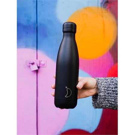 Chilly's Mono Black Insulated Drinks Bottle 750ml - Image 3