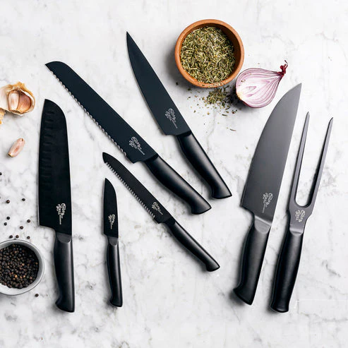 Chop & Grill Meat Knife & Fork Set - Image 4