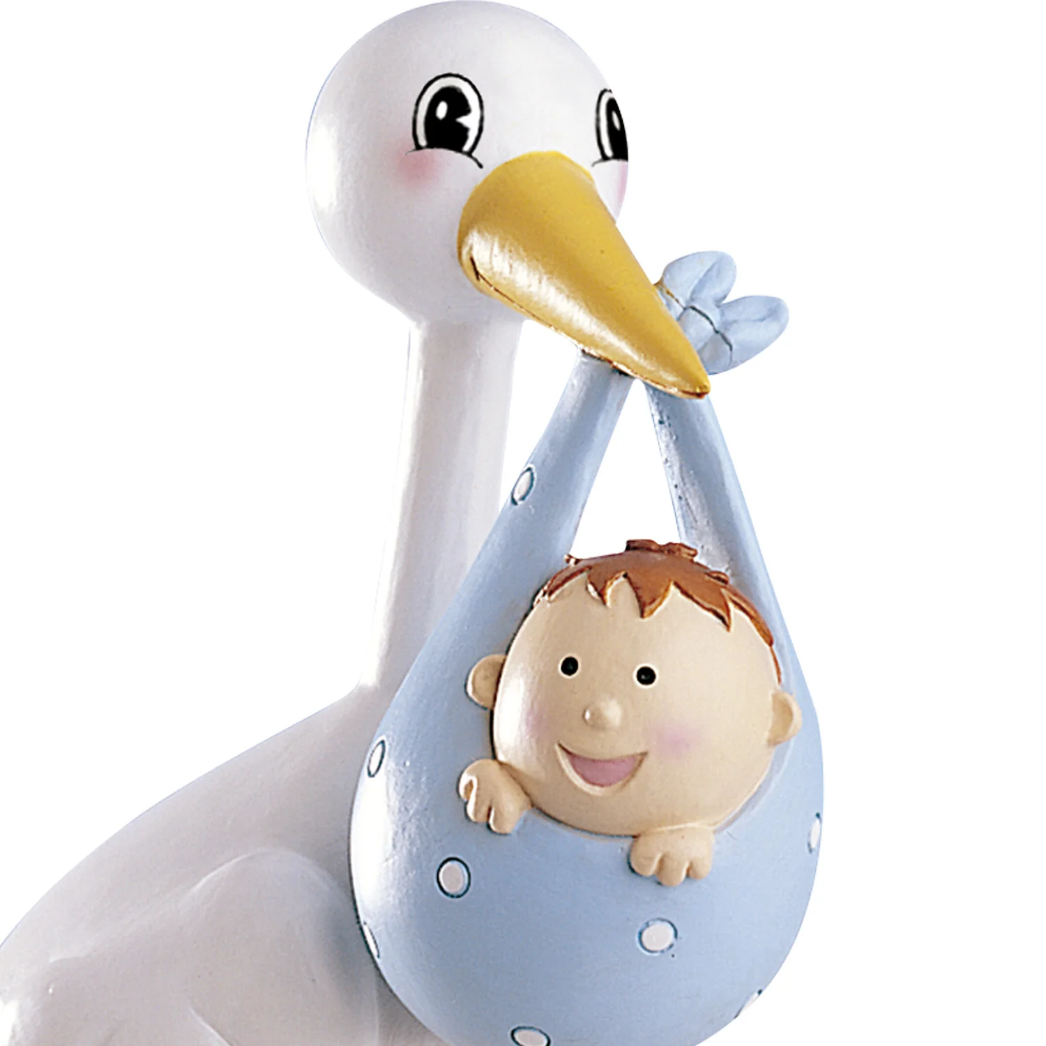 Christening Baby Boy Stork 18cm - Image 3