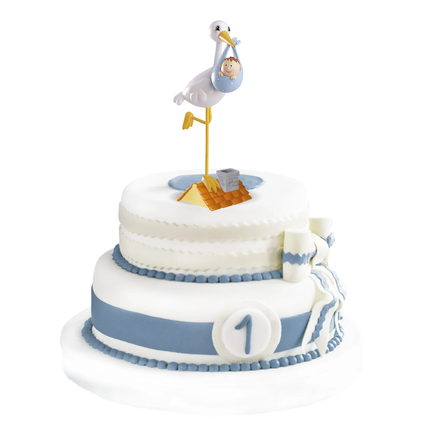 Christening Baby Boy Stork 18cm - Image 4