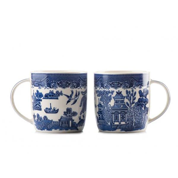 Blue Willow Barrel Mug 12 oz - Image 2