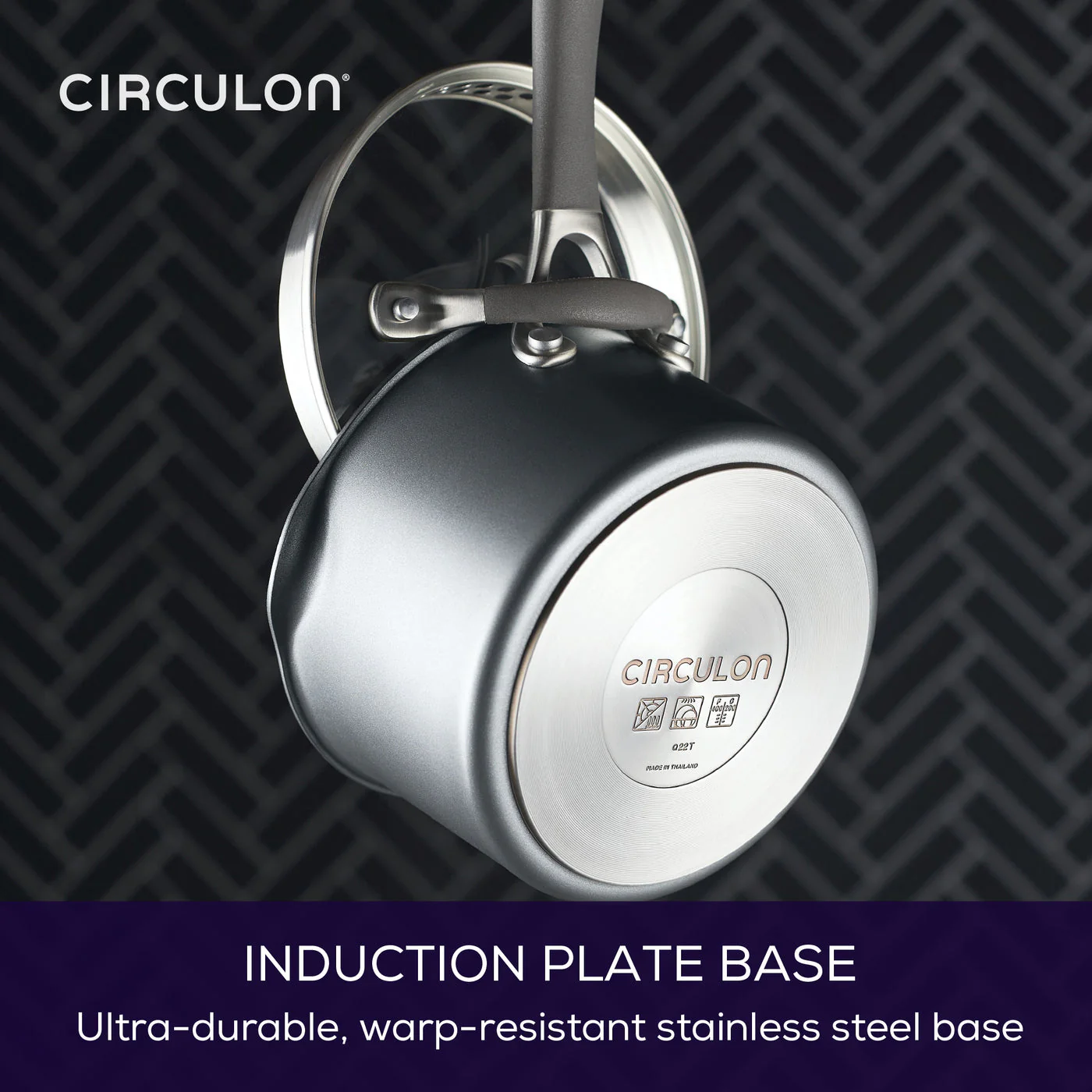 Circulon ScratchDefense Extreme Non-Stick Straining Saucepan & Lid Set - Image 3