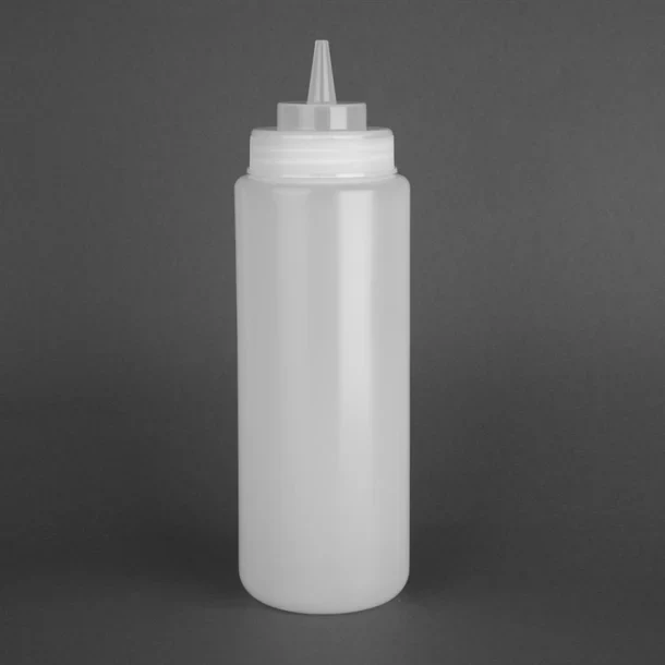 Clear 32oz Squeezy Sauce Bottle