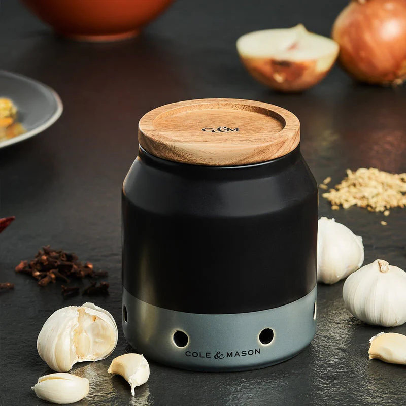 Cole & Mason Elmdon Ceramic Garlic Storage Jar - Image 2