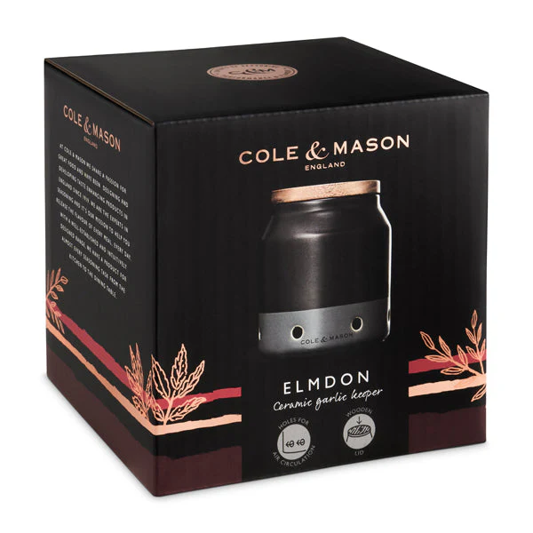 Cole & Mason Elmdon Ceramic Garlic Storage Jar - Image 3