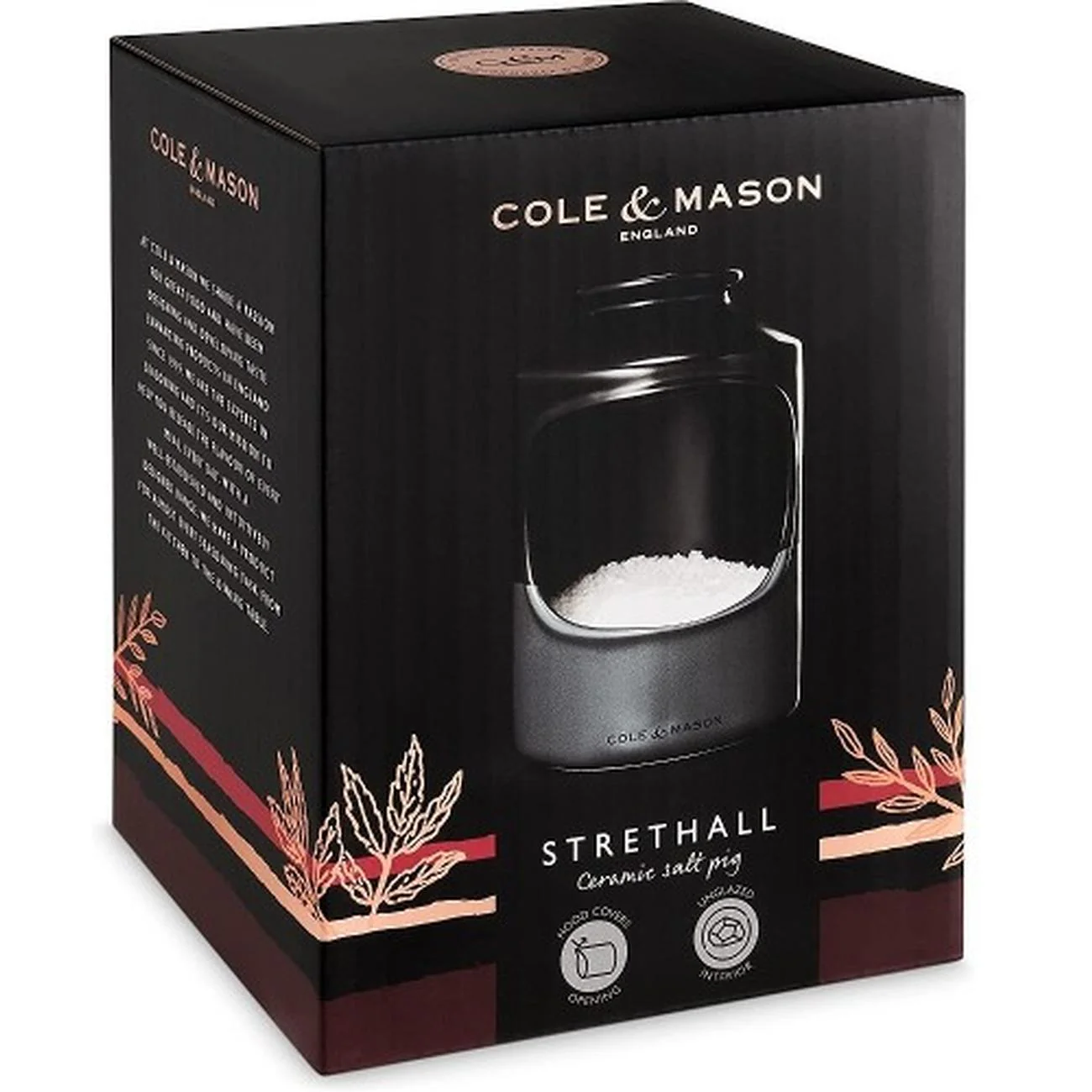 Cole & Mason Strethall Ceramic Kitchen Salt Pig - Image 4