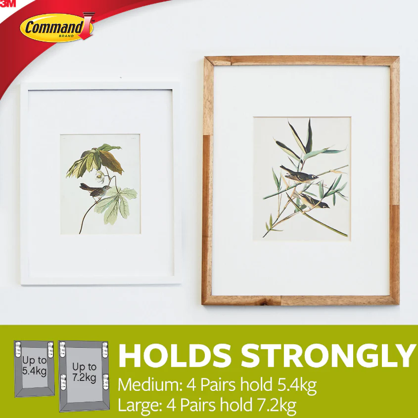 3M Command Medium and Large Picture Hanging Strips Value Pack - Image 3
