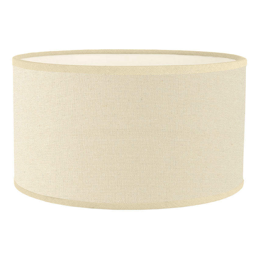 Cotton Oatmeal Drum Shade