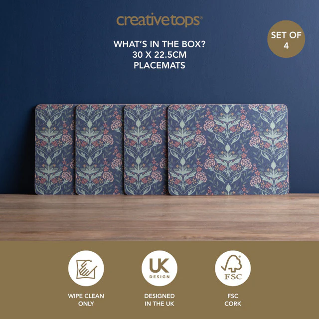 Creative Tops Arts & Craft Pack of 4 Premium Placemat - Image 2