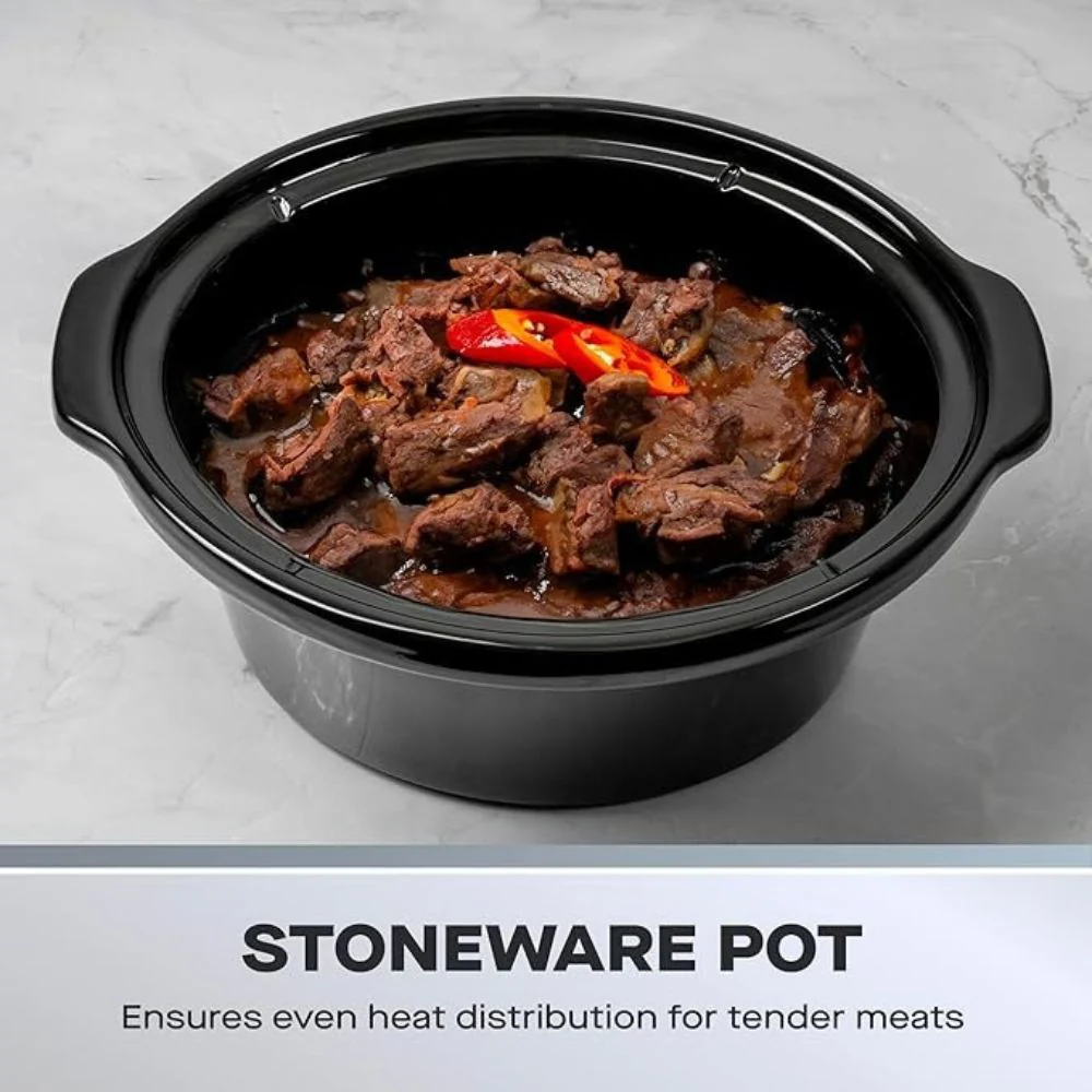 Daewoo 4 Litre Stainless Steel Slow Cooker - Image 3