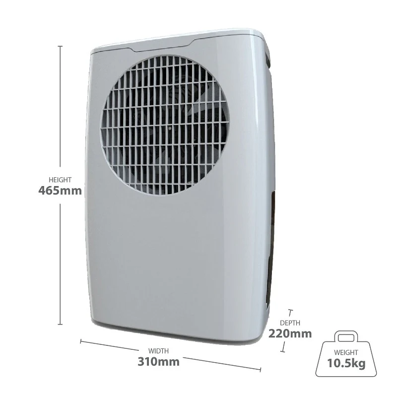 De Vielle 10 Litre Premium Portable Dehumidifier - Image 3
