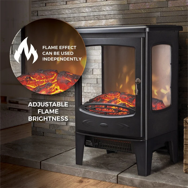 De Vielle 3D Electric Stove Black 1800W - Image 3