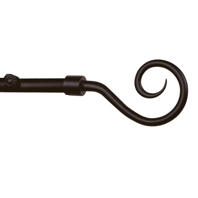 De Vielle Extendable Curtain Pole Shepherds Crook 1.2-2.1M