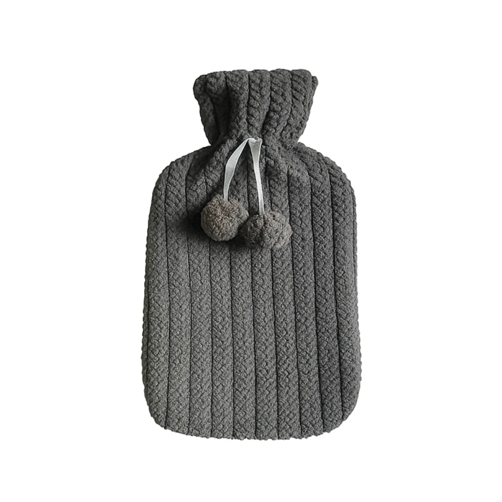 De Vielle Sherpa Covered Hot Water Bottle – Assorted - Image 4