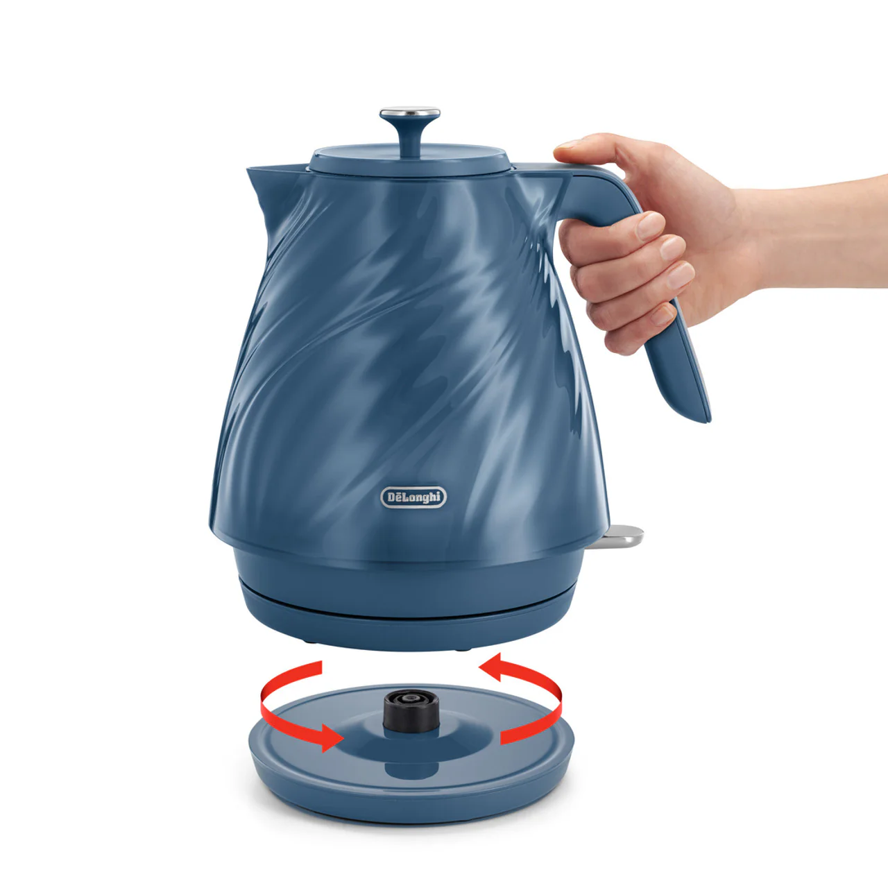 De'Longhi Ballerina Seta Kettle Blue 1.7L - Image 2