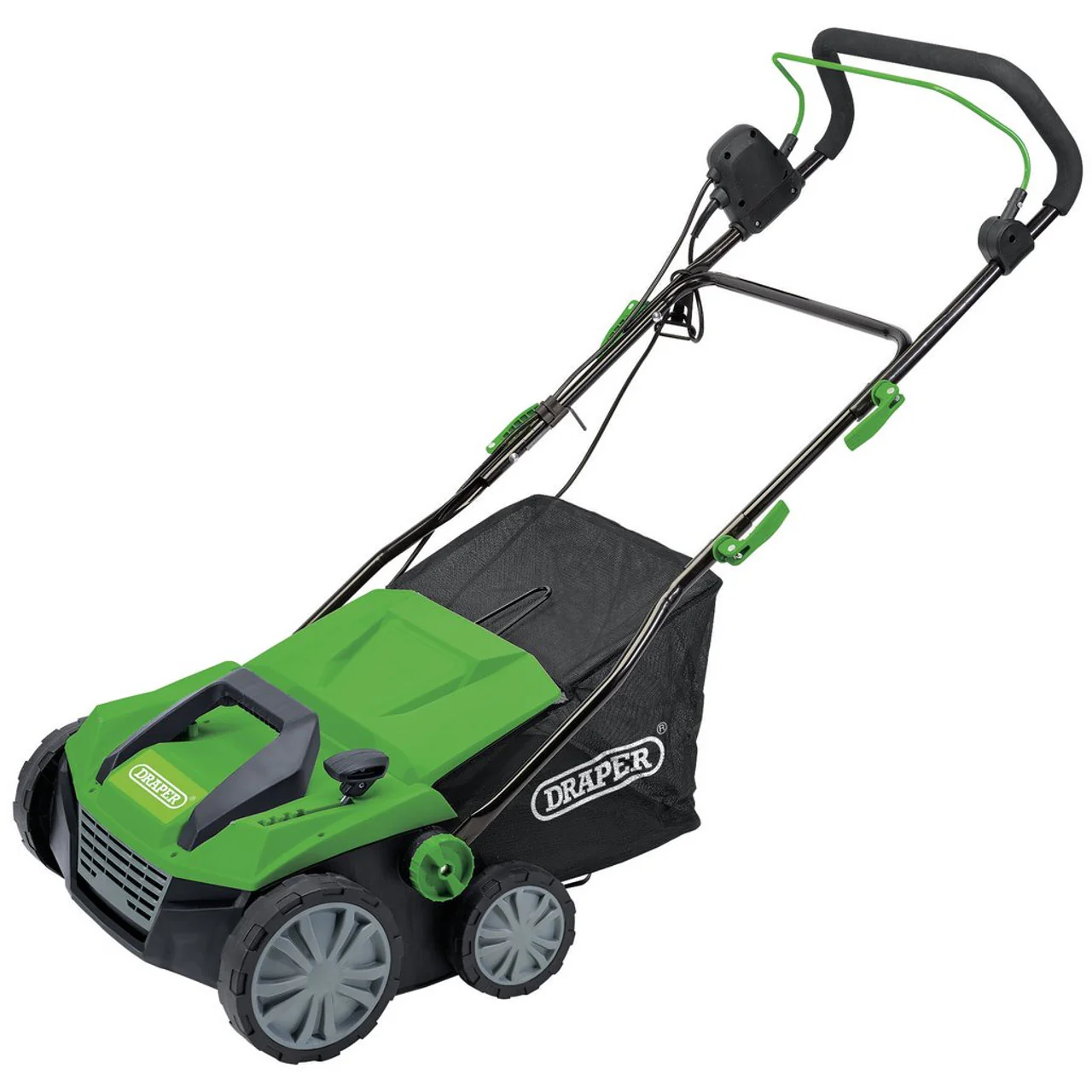 Draper 230V 2-in-1 Lawn Aerator and Scarifier 380mm 1800W - Image 2